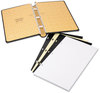 A Picture of product WLJ-039531 Wilson Jones® Looseleaf Corporation Minute Book,  Black Leather-Like Cover, 250 Unruled Pages, 8 1/2 x 14