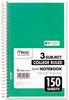 A Picture of product MEA-06900 Mead® Spiral® Notebook,  Perforated, College Rule, 6 x 9 1/2, White, 150 Sheets