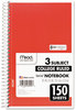 A Picture of product MEA-06900 Mead® Spiral® Notebook,  Perforated, College Rule, 6 x 9 1/2, White, 150 Sheets