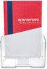A Picture of product DEF-74901 deflecto® DocuHolder® for Countertop or Wall Mount Use,  6-1/2w x 3-3/4d x 7-3/4h, Clear