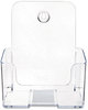 A Picture of product DEF-74901 deflecto® DocuHolder® for Countertop or Wall Mount Use,  6-1/2w x 3-3/4d x 7-3/4h, Clear