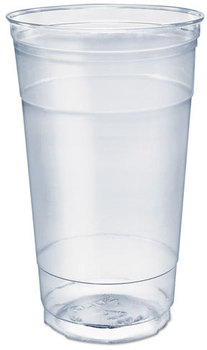 300/Carton  SOLO® Ultra Clear™ Straight Wall PET Cold Cups. 32 oz. Clear. 25 cups/bag, 12 bags/carton.