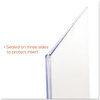 A Picture of product DEF-588601 deflecto® Superior Image® Cubicle Sign Holder,  8 1/2 x 11, Clear