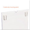 A Picture of product DEF-588601 deflecto® Superior Image® Cubicle Sign Holder,  8 1/2 x 11, Clear