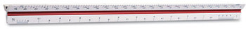 Chartpak® Color-Coded Triangular Scale,  Plastic, 12", Architectural, Color-Coded