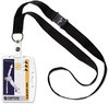 A Picture of product DBL-826819 Durable® ID/Security Card Holder Sets,  Vertical/Horizontal, With Necklace, Clear, 10/Pack