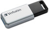 A Picture of product VER-98664 Verbatim® Store 'n' Go® Secure Pro USB Flash Drive,  16GB, Silver