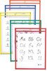 A Picture of product CLI-40610 C-Line® Reusable Dry Erase Pockets,  9 x 12, Assorted Primary Colors, 10/Pack