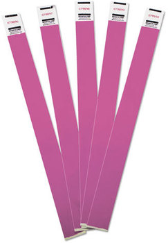 Advantus® Crowd Management Wristbands,  Sequentially Numbered, Purple, 100/Pack