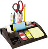 A Picture of product MMM-C50 3M Weighted Base Desktop Organizer,  Plastic, 12 x 8 x 2, Black