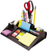 A Picture of product MMM-C50 3M Weighted Base Desktop Organizer,  Plastic, 12 x 8 x 2, Black