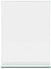 A Picture of product DEF-5991790 deflecto® Superior Image® Premium Green Edge Sign Holder,  Acrylic, 8 1/2 x 11, Clear