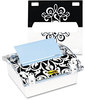A Picture of product MMM-DS330BK Post-it® Pop-up Notes Pop-up Dispenser with Designer Insert,  Ultra Yellow
