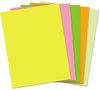 A Picture of product WAU-20270 Neenah Paper Astrobrights® Neon Assortment,  24lb, 8-1/2 x 11, Neon Assortment, 500 Sheets/Ream