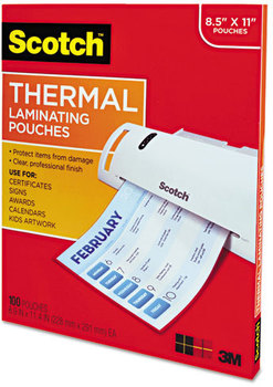 Scotch™ Laminating Pouches,  3 mil, 11 1/2 x 9, 100 per Pack