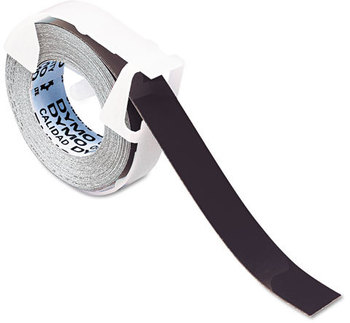 DYMO® Self-Adhesive Labeling Tape for Embossers,  3/8" x 12 ft. Roll, Black