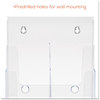 A Picture of product DEF-77401 deflecto® Multi Compartment DocuHolder®,  Six Compartments, 9w x 7-1/2d x 13-3/4h, Clear
