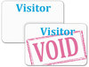 A Picture of product CLI-97004 C-Line® Time’s Up!® Self-Expiring Visitor Badges, One-Day Badge,  One-Day Badge, 3 x 2, White, 100/Box