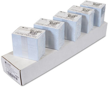 C-Line® PVC ID Badge Card, 3 3/8 x 2 1/8, White, 100/Pack