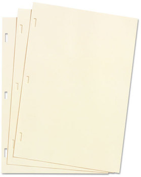 Wilson Jones® Minute Book Refill Ledger Sheets, Ivory Linen, 14 x 8-1/2, 100 Sheet/Box