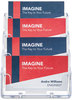 A Picture of product DEF-70841 deflecto® Business Card Holders,  Holds 2 x 3 1/2 Cards, Clear