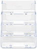A Picture of product DEF-70841 deflecto® Business Card Holders,  Holds 2 x 3 1/2 Cards, Clear