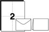 A Picture of product AVE-8315 Avery® Note Cards with Matching Envelopes Inkjet, 85 lb, 4.25 x 5.5, Matte White, 60 2 Cards/Sheet, 30 Sheets/Pack