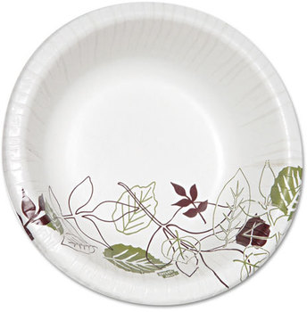 Dixie® Ultra® Pathways® with Soak Proof Shield® Heavyweight Paper Bowls,  20oz, White/Green/Burgundy, 125/Pack