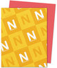 A Picture of product WAU-22841 Neenah Paper Astrobrights® Colored Card Stock,  65 lb., 8-1/2 x 11, Rocket Red, 250 Sheets