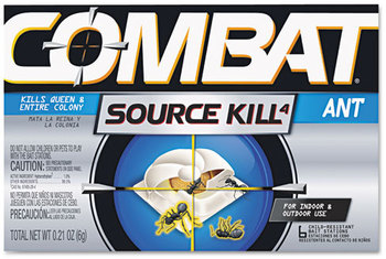 Combat® Source Kill Ant Bait Station,  Child-Resistant, Kills Queen & Colony, 6/Box, 12 Boxes/Case