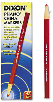 Dixon® China Marker,  Red, Dozen