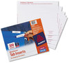 A Picture of product AVE-11136 Avery® Tabs Inserts For Hanging File Folders 1/5-Cut, White, 2" Wide, 100/Pack