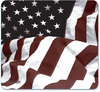 A Picture of product ASP-29302 Allsop® Naturesmart™ Mouse Pad. 8 X 8.75 X .079 in. American Flag Design.