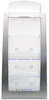 A Picture of product DEF-693645 deflecto® Three-Tier Literature Holder,  6-3/4w x 6-15/16d x 13-5/16h, Silver
