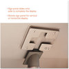 A Picture of product DEF-692045 deflecto® Floor Sign Display with Rear Literature Pocket,  8 1/2" x 11", 45" High, Silver