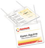 A Picture of product AVE-74459 Avery® Name Badge Holder Kits with Inserts Necklace-Style w/Laser/Inkjet Insert, Top Load, 4 x 3, WE, 100/Box
