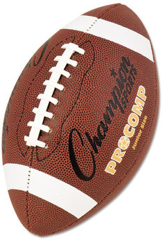 Champion Sports Pro Composite Football,  Junior Size, 20.75", Brown