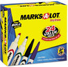 A Picture of product AVE-29870 Avery® MARKS A LOT® Desk-Style Dry Erase Marker Desk/Pen-Style Value Pack, Assorted Broad Bullet/Chisel Tips, Colors, 24/Pack (29870)
