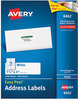 A Picture of product AVE-8462 Avery® Easy Peel® White Address Labels with Sure Feed® Technology w/ Inkjet Printers, 1.33 x 4, 14/Sheet, 100 Sheets/Box