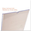 A Picture of product DEF-590801 deflecto® Stand-Up Double-Sided Sign Holder,  Plastic, 8 1/2 x 11, Clear