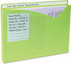 A Picture of product CLI-63060 C-Line® Write-On Poly File Jackets,  1" Exp., Letter, Assorted Colors, 25/BX