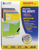A Picture of product CLI-63060 C-Line® Write-On Poly File Jackets,  1" Exp., Letter, Assorted Colors, 25/BX