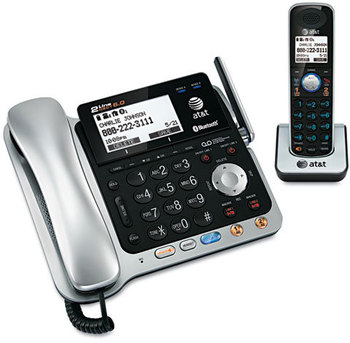 AT&T® TL86109 Two-Line DECT 6.0 Phone System with Bluetooth® and Digital Answering System,