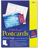 A Picture of product AVE-5889 Avery® Printable Postcards Laser, 80 lb, 4 x 6, Uncoated White, Cards, 2 Cards/Sheet, 40 Sheets/Box