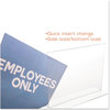A Picture of product DEF-69301 deflecto® Stand-Up Double-Sided Sign Holder,  Plastic, 11 x 8 1/2