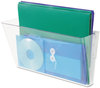A Picture of product DEF-74301 deflecto® Stackable Wall Pocket,  Legal, One Pocket, Clear