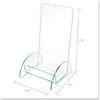 A Picture of product DEF-775383 deflecto® Euro-Style DocuHolder®,  4-1/2w x 3-3/4d x 8h, Clear