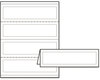 A Picture of product AVE-5305 Avery® Tent Cards Medium Embossed White, 2.5 x 8.5, 2 Cards/Sheet, 50 Sheets/Box