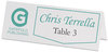 A Picture of product AVE-5305 Avery® Tent Cards Medium Embossed White, 2.5 x 8.5, 2 Cards/Sheet, 50 Sheets/Box