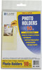 A Picture of product CLI-70346 C-Line® Peel & Stick Photo Holders,  4-3/8 x 6-1/2, Clear